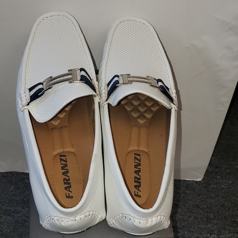 Men's FARANZI Casual Slip On White Summer Shoes